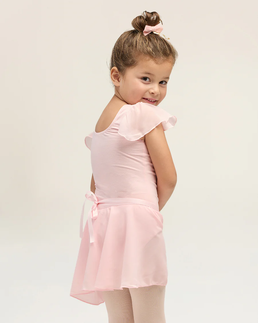 Girls Chiffon Wrap Skirt With Adjustable Tie - Image 4