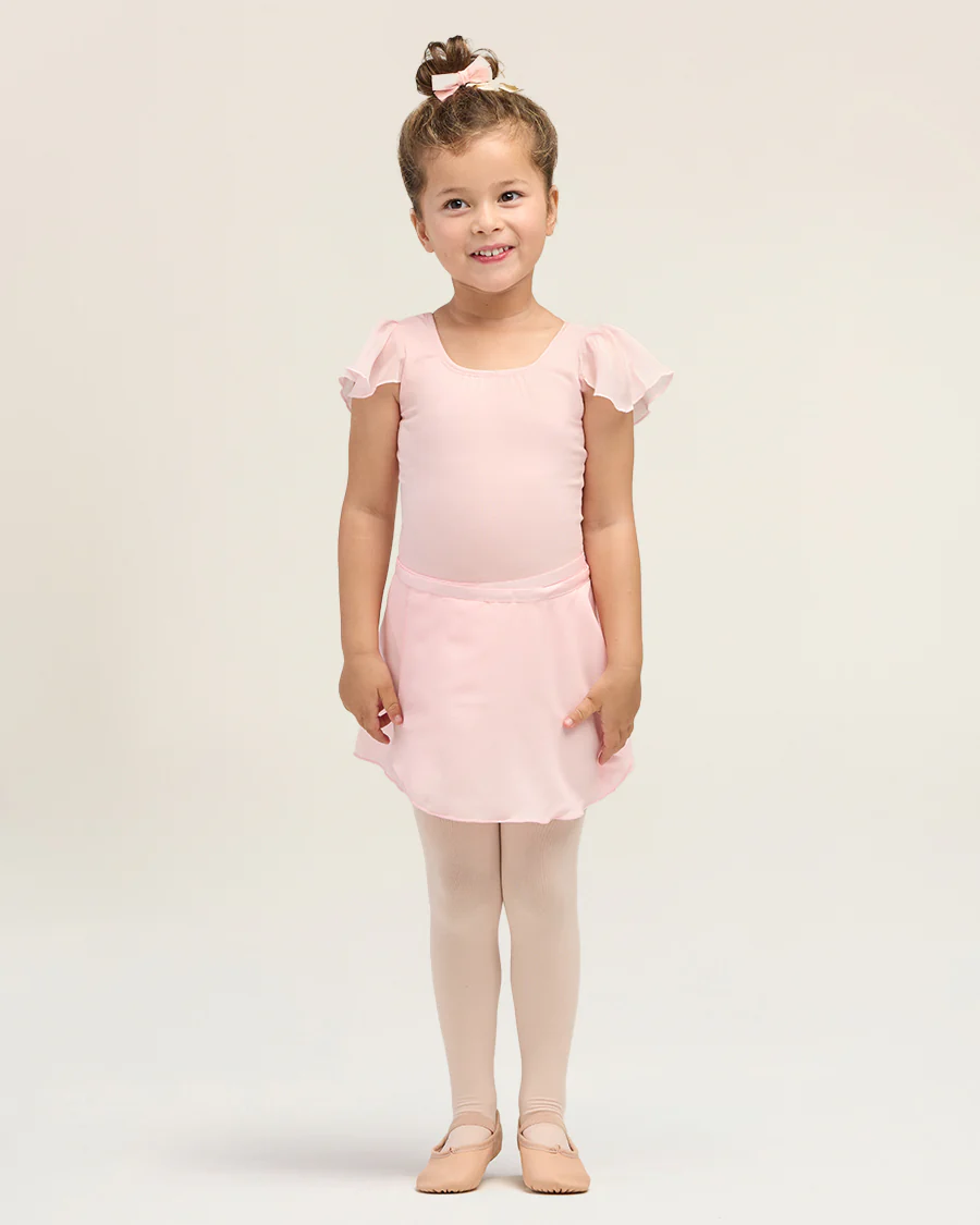 Girls Chiffon Wrap Skirt With Adjustable Tie - Image 6